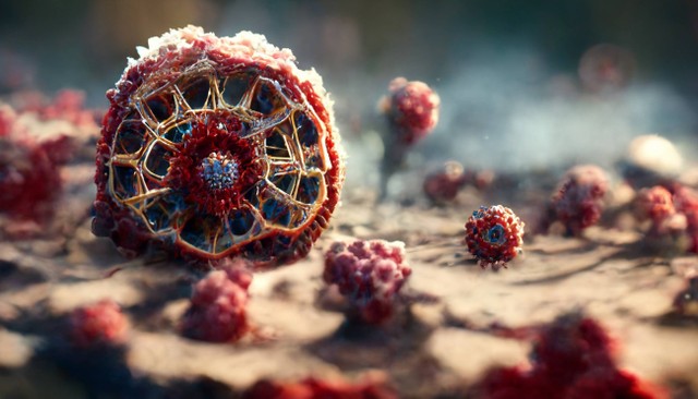 Ilustrasi virus Langya. Foto: CI Photos/Shutterstock
