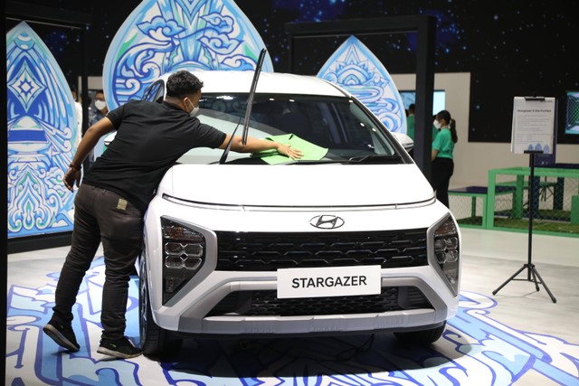Hyundai Stargazer di GIIAS 2022, Kamis (11/8). Foto: Aditia Noviansyah/kumparan