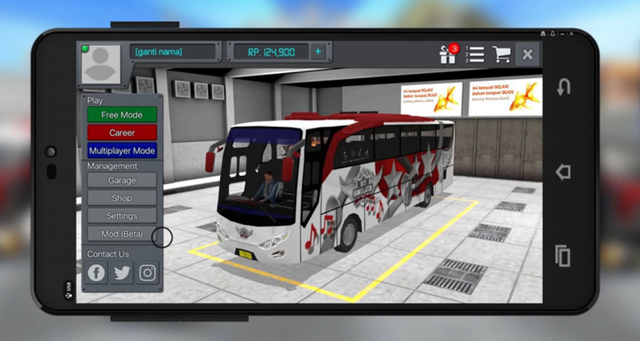 Ilustrasi stiker Bus Simulator Indonesia. Foto: YouTube Bus Simulator Indonesia