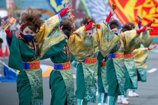 Parade kebudayaan di Festibal Pelabuhan Kesennuma, Jepang. Foto: Ahmad Ariska/acehkini