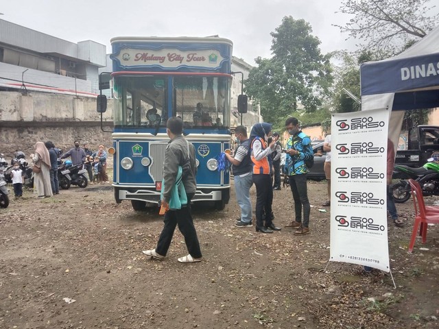Bus Macito yang sudah beroperasi di Kota Malang. Foto: M Sholeh
