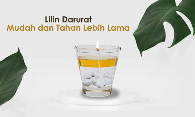 Ilustrasi lilin darurat dari minyak goreng bekas. Foto: Muhammad Faizal Fuad
