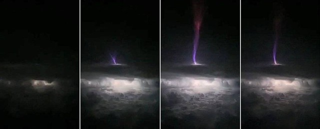 Penampakan gigantic jet di badai Oklahoma tahun 2018. Foto: Chris Holmes