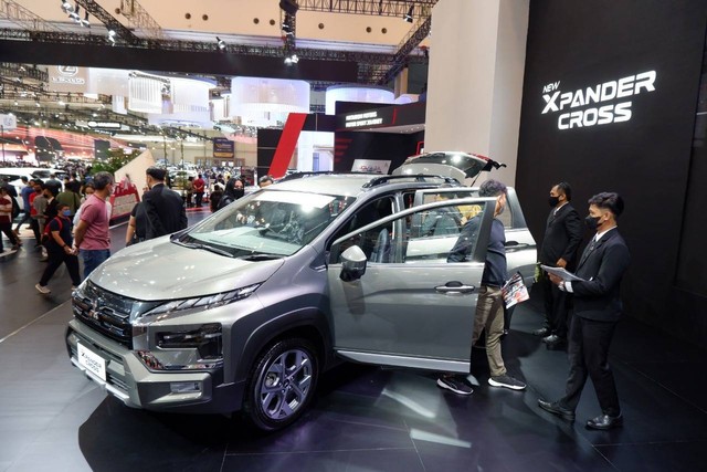 Mitsubishi Xpander Cross 2022 di GIIAS 2022. Foto: Aditya Pratama Niagara/kumparan