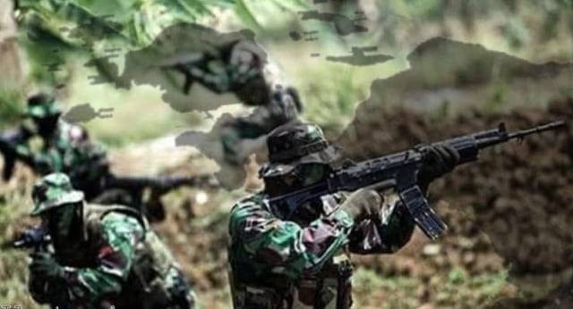 Ilustrasi TNI buru KKB Papua. Foto: Pupspen