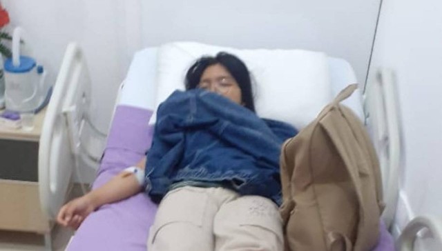 Pekerja migran Bali I Gusti Ayu Vira Wijayantari (23) saat masih dalam perawatan di rumah sakit - IST 