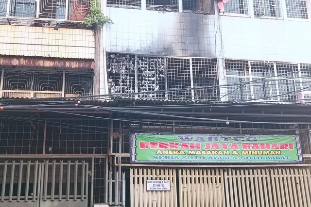 Lokasi kebakaran indekos di Tambora, Jakarta Barat. Foto: Zamachsyari/kumparan
