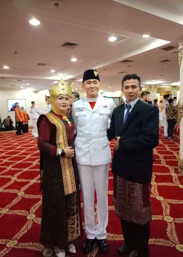 Randy Rafael Hogan, Komandan Kelompok 17 Pasukan Penurunan Sang Merah Putih di Istana Merdeka. | Foto: Ist