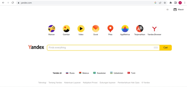 Ilustrasi cara nonton Yandex. Foto: Tangkapan layar yandex.com
