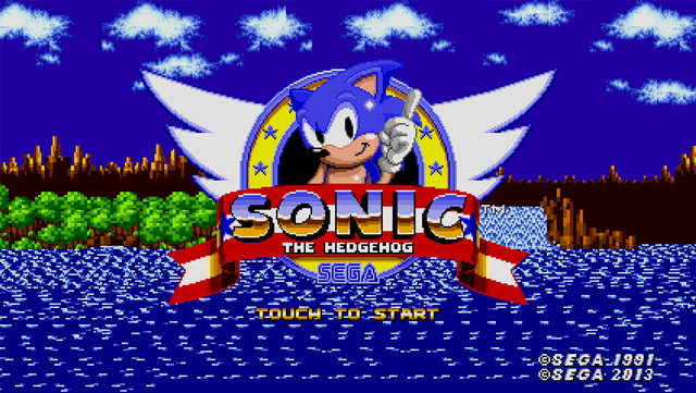 Tampilan awal game Sonic the Hedgehog. Foto: SEGA
