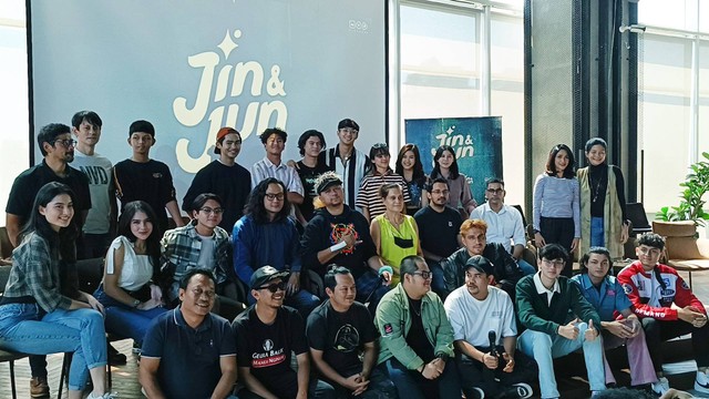 Konferensi Pers Pengumuman Pemain Film Jin & Jun The Movie, MVP Tower, Jumat (19/8/2022). Foto: Giovanni/kumparan