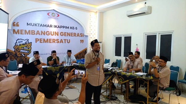 Ustaz Anas Kamaludin Ketua Umum Ikatan Alumni Ponpes Islam Al Mukmin (IKAPPIM) Ngruki 2022-2026. Foto: Arfiansyah Panji Purnandaru/kumparan