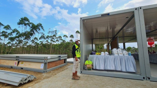 Kementerian PUPR memulai pembangunan 22 tower rusun untuk pekerja konstruksi IKN Nusantara. Foto: PUPR