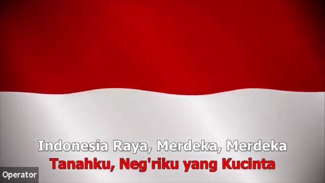 Menyanyikan Lagu Kebangsaan Indonesia Raya