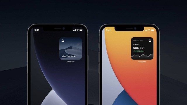 Tampilan widget di iPhone. Foto: Unsplash.com
