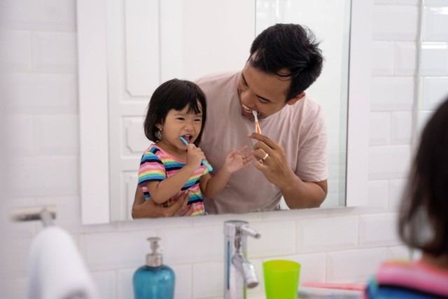 Ilustrai anak sikat gigi. Foto: Shutterstock