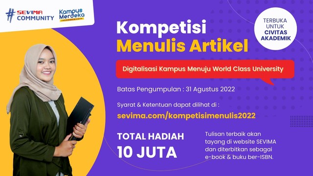 Sevima Gelar Kompetisi Menulis Artikel Total Hadiah 10 Juta Rupiah