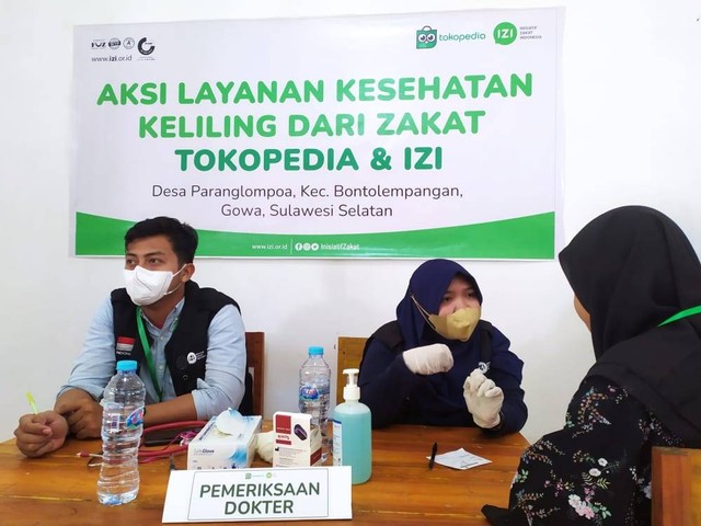 IZI - Tokopedia Beri Layanan Kesehatan Keliling di wilayah 3T Gowa
