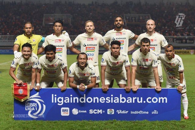 Tim Persija Jakarta di Liga 1 2022/23. Foto: Situs web resmi Liga Indonesia Baru