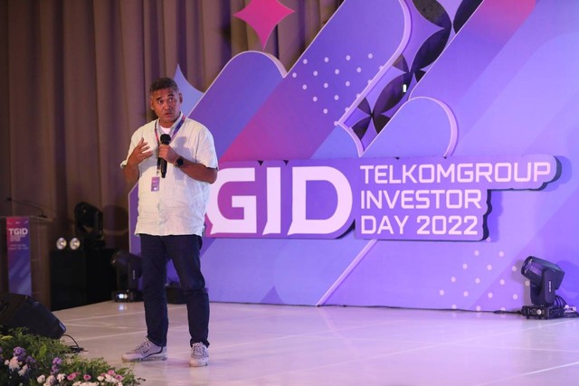 Direktur Utama Mitratel Theodorus Ardi Hartoko di acara Telkom Group Investor Day 2022, di Nusa Dua, Bali, Rabu (24/8/2022). Foto: Dok. Mitratel
