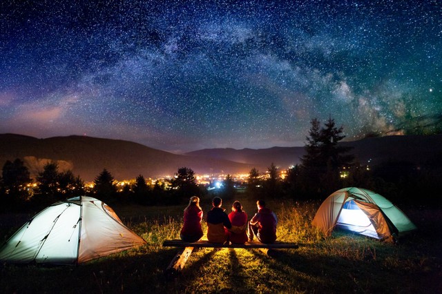 Ilustrasi camping. Foto: anatoliy_gleb/Shutterstock