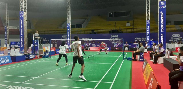 FOX’S Indonesia Para Badminton International 2022 di GOR Amongrogo Yogyakarta, Jumat (26/8/2022). Foto: Len/Tugu Jogja