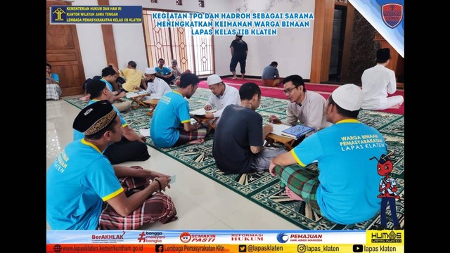 TPQ Dan Hadroh Sebagai Sarana Meningkatkan Keimanan WBP Lapas Kelas IIB ...