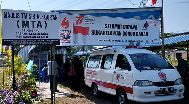 Lokasi Kegiatan Donor Darah (Dok. Tim IT MTA Kalikotes 2)
