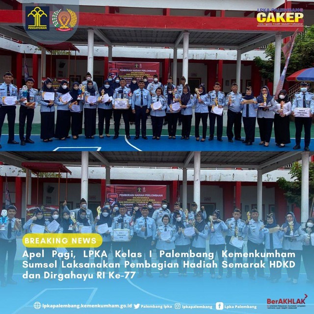 Sumber : Humas LPKA Kelas I Palembang