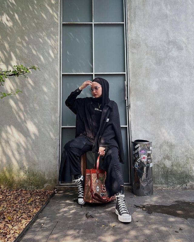 outfit tomboy hijab