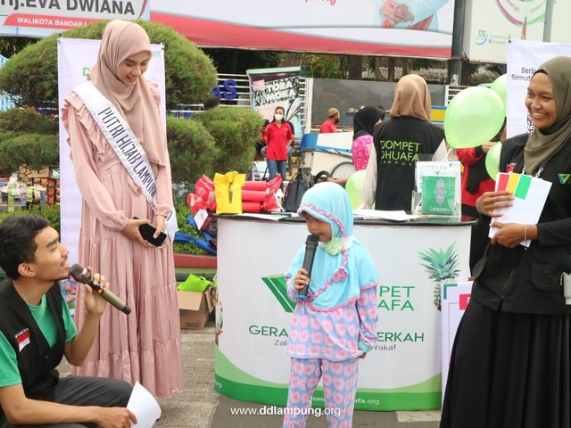 Murojaah Challange Dompet Dhuafa di CFD Bunderan Gajah Bandar Lampung