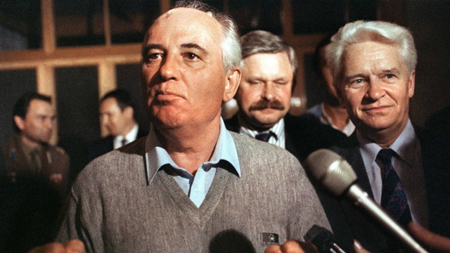 Mantan pemimpin Uni Soviet Mikhail Gorbachev. Foto: Stephane Bentura/AFP