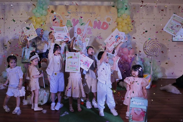 Keseruan 12 Anak Pemenang Model Hunt Tampil di Gingersnaps Playland