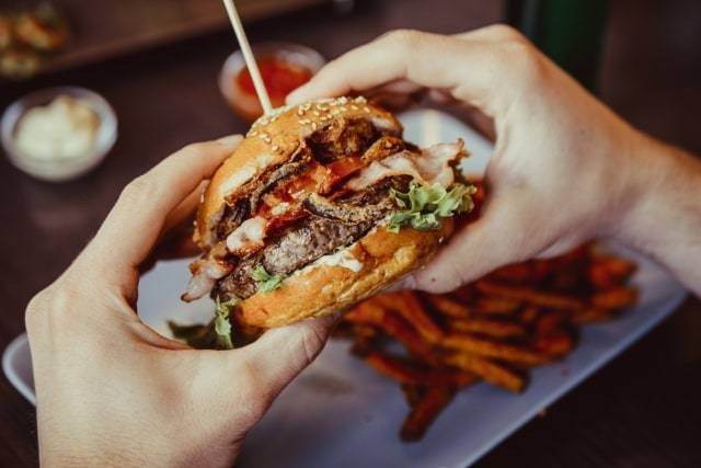 Ilustrasi burger, makanan berlemak. Foto: Shutter Stock
