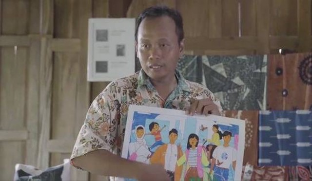 Suhartono bekerja sebagai pengajar mode untuk para penyandang disabilitas. Foto: Dok. Nu Skin Indonesia
