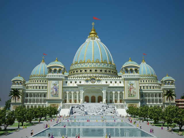 Kuil Planetarium Veda di India. Foto: Dok. @tovp.mayapur 