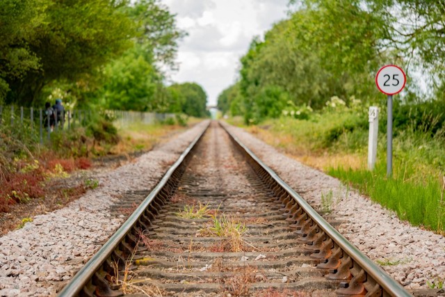 Ilustrasi perlintasan kereta api. Foto: Nick Beer/Shutterstock