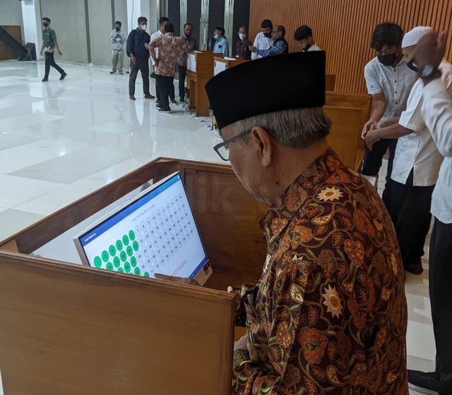 Simulasi E-Voting Muktamar ke-48 Muhammadiyah yang dikembangkan oleh Biro Sistem Informasi (BSI) Universitas Ahmad Dahlan (UAD) (Foto: BSI UAD)