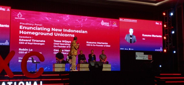 Para CEO unicorn Indonesia di acara NXC international summit 2022 di Hotel Merusaka Nusa Dua Bali, Kamis (1/9). Foto: Sinar Utami/kumparan