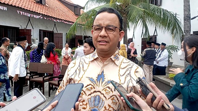 Gubernur DKI Jakarta Anies Baswedan di Museum Bahari, Penjaringan, Jakarta Utara. Jumat (2/9/2022).
 Foto: Fadlan/kumparan