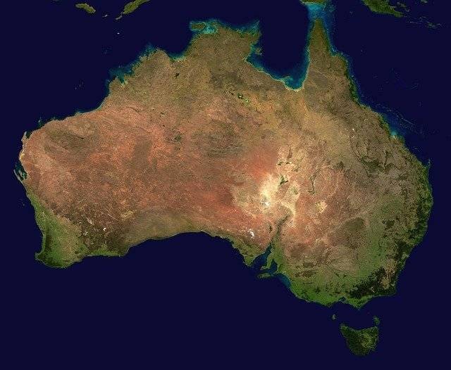 Ilustrasi: Batas-Batas Benua Australia di Bagian Utara Barat Timur dan Selatan Sumber: pixabay.com