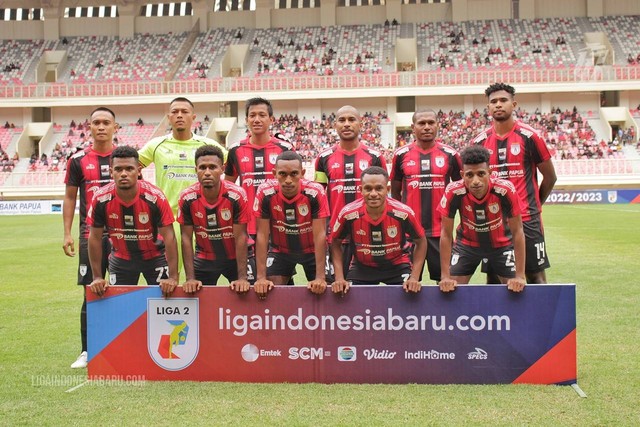 Persipura Jayapura vs Kalteng Putra FC, Sabtu (3/9/2022).
 Foto: ligaindonesiabaru.com
