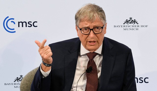 Co-founder Microsoft dan juga lembaga filantropi Bill & Melinda Gates Foundation, Bill Gates. Foto: THOMAS KIENZLE / AFP
