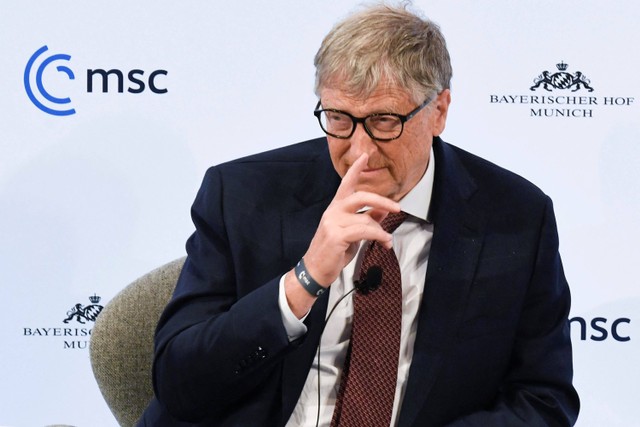 Co-founder Microsoft dan juga lembaga filantropi Bill & Melinda Gates Foundation, Bill Gates. Foto: THOMAS KIENZLE / AFP