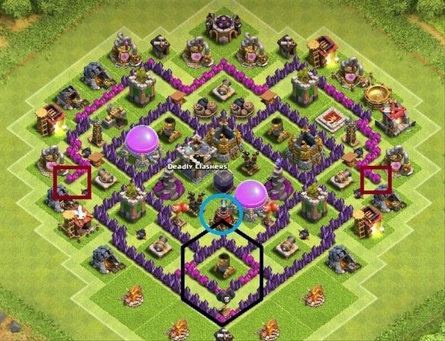 Ilustrasi tata letak CoC TH 6. Foto: COC