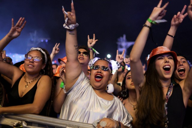 Ilustrasi skena musik rock. Foto: Pilar Olivares/REUTERS