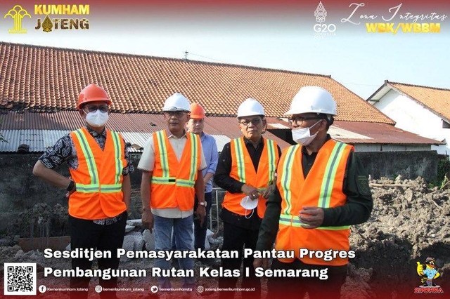 Sesditjen Pemasyarakatan Pantau Progres Pembangunan Rutan Kelas I Semarang