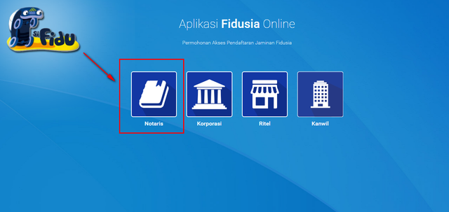 Ilustrasi aplikasi Fidusia Online. Foto: AHU Online