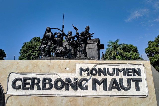 Monumen Gerbong maut di Bondowoso. Foto: Shutterstock