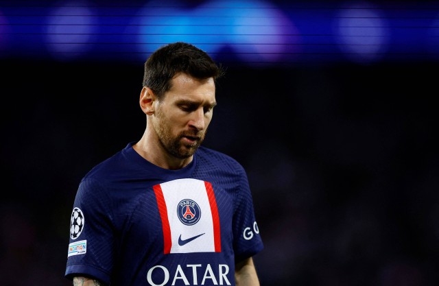 Lionel Messi dari Paris St Germain saat pertandingan melawan Juventus di Parc des Princes, Paris, Prancis, Selasa (6/9/2022). Foto: Sarah Meyssonnier/Reuters